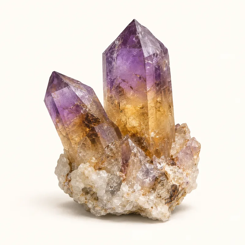 AI-generated depiction of Ametrine