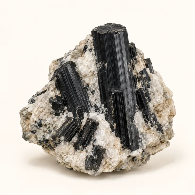 AI-generated depiction of Black tourmaline