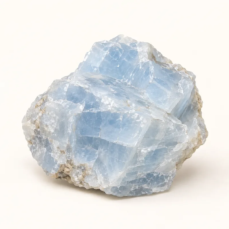 AI-generated depiction of Blue calcite