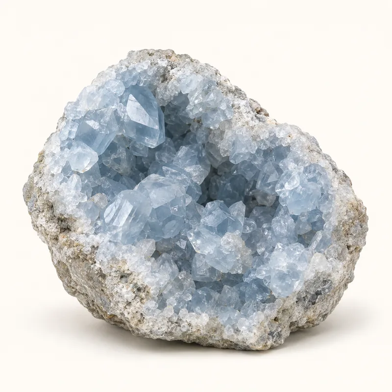 AI-generated depiction of Celestite
