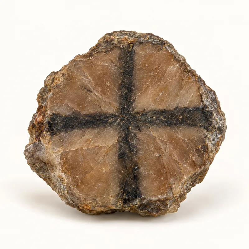 AI-generated depiction of Chiastolite