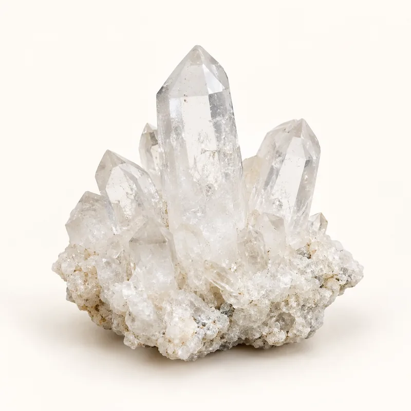 AI-generated depiction of Clear quartz
