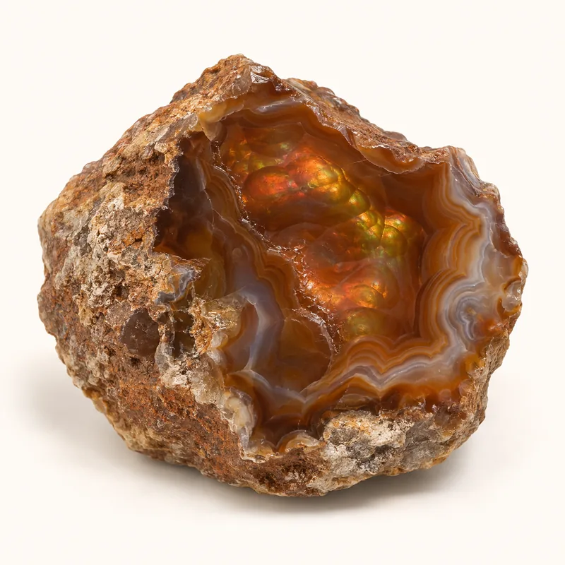 AI-generated depiction of Fire agate