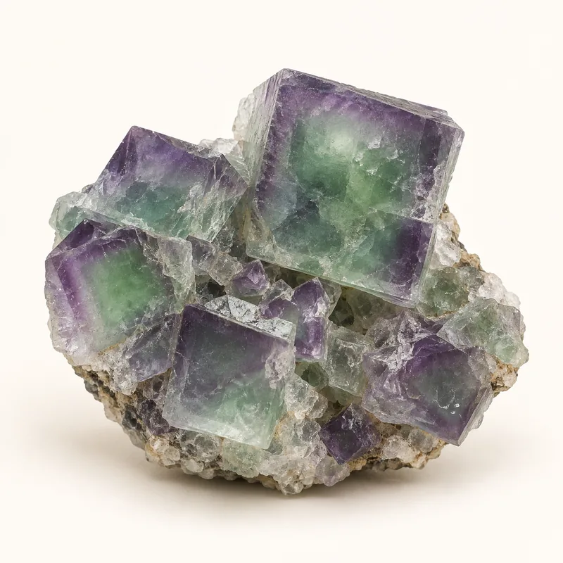 AI-generated depiction of Fluorite