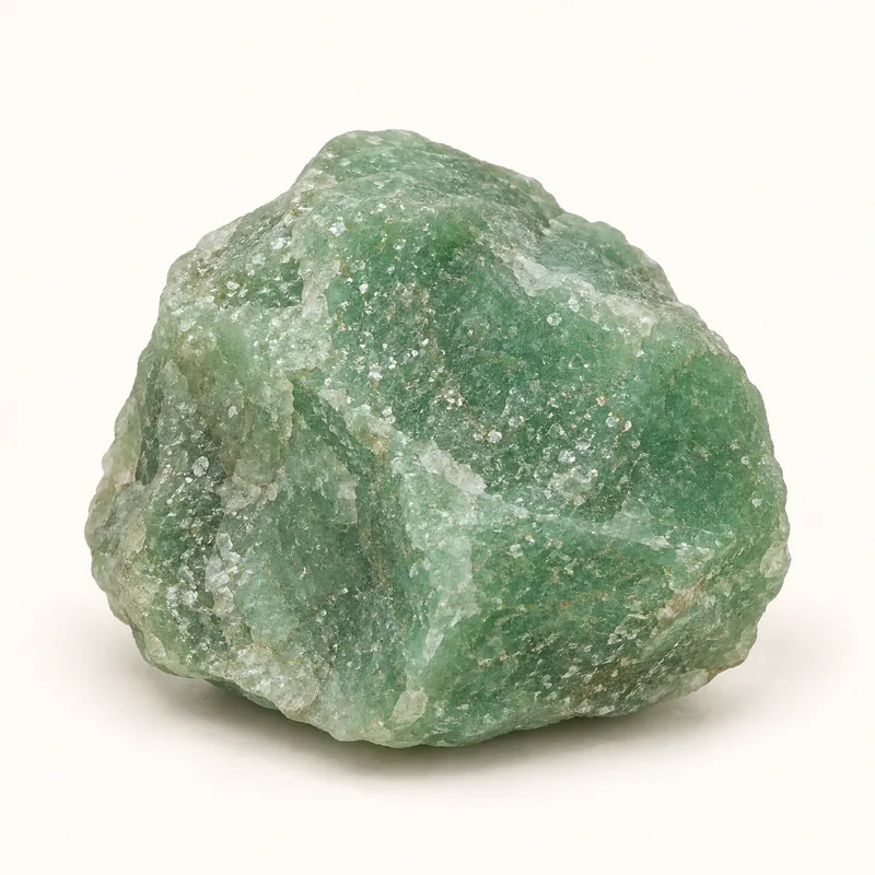 AI-generated depiction of Green aventurine