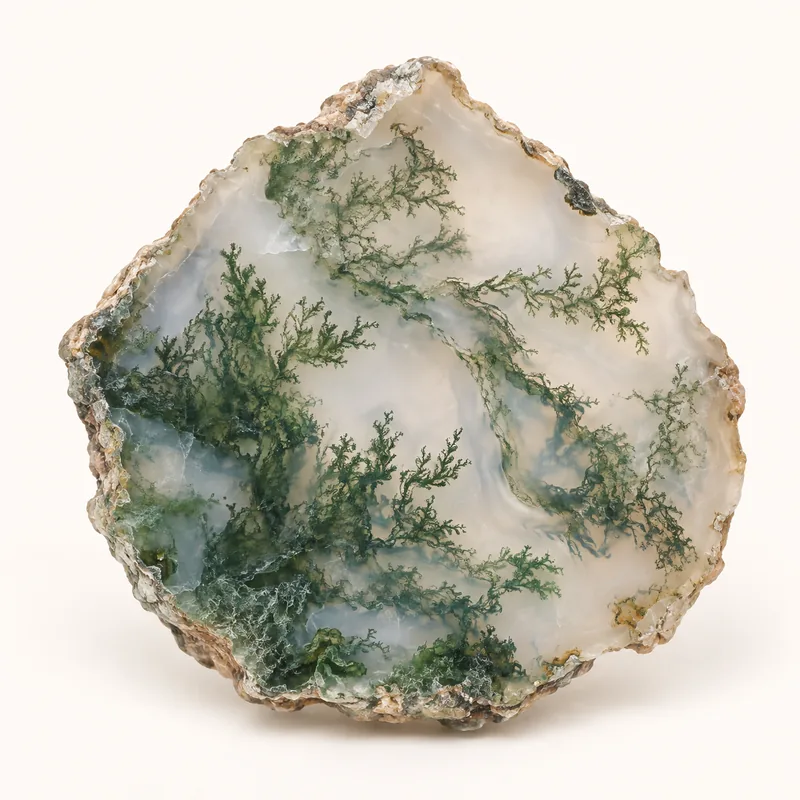 AI-generated depiction of Moss agate