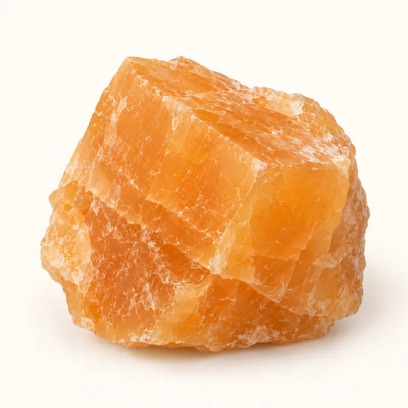 AI-generated depiction of Orange calcite