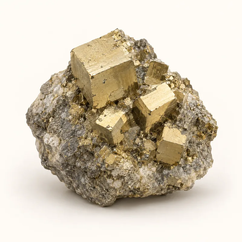 AI-generated depiction of Pyrite