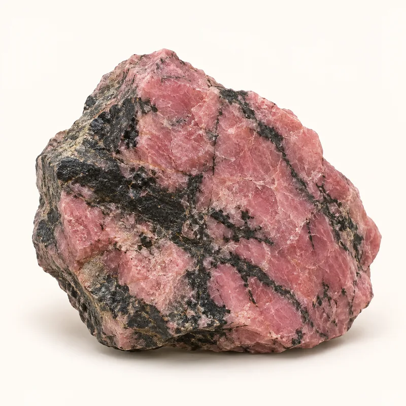 AI-generated depiction of Rhodonite