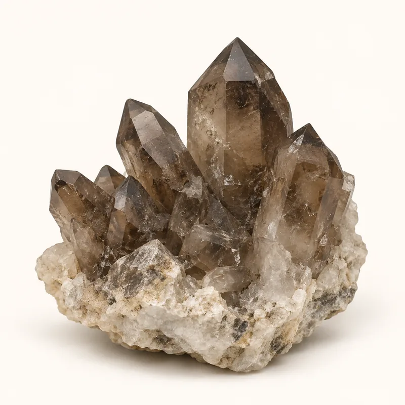 AI-generated depiction of Smoky quartz