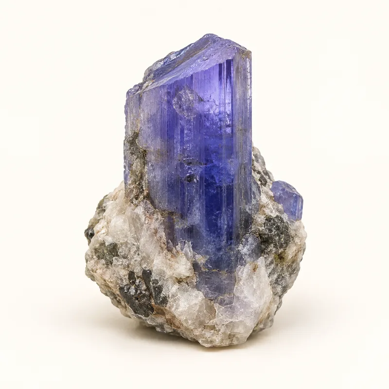 AI-generated depiction of Tanzanite