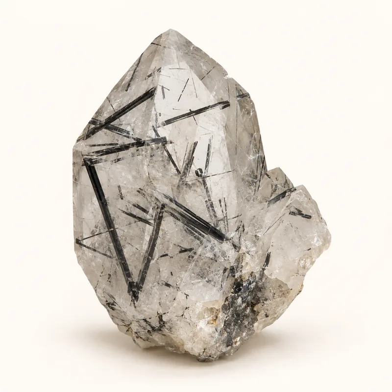 AI-generated depiction of Tourmalinated quartz