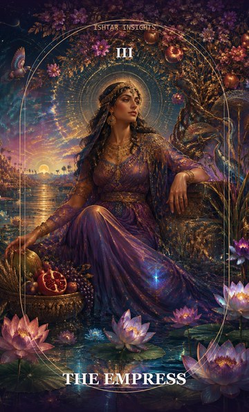 The Empress, from the Ishtar Insights tarot deck