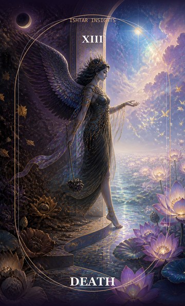 Death, from the Ishtar Insights tarot deck