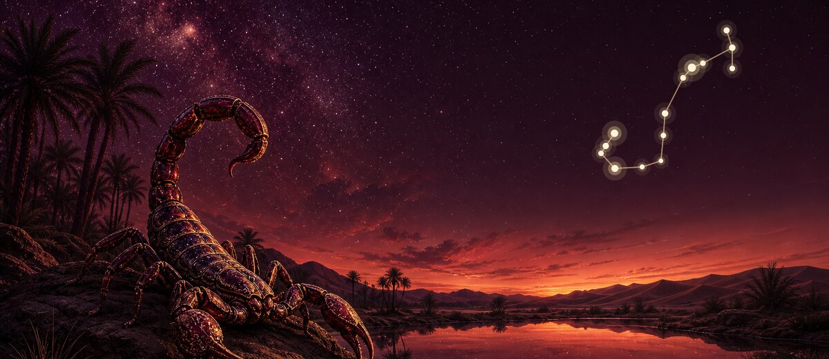 Scorpio, illustrated
